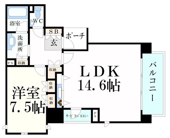 ルネ神戸旧居留地109番館の物件間取画像